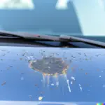Bird droppings on car paint