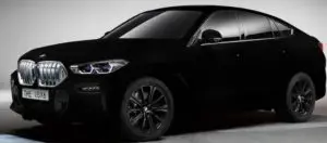 BMW X6 Vantablack blackest car paint
